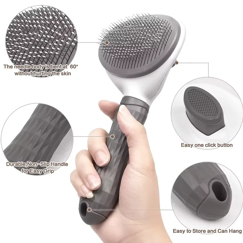 Stainless Steel Pet Hair Removal Brush