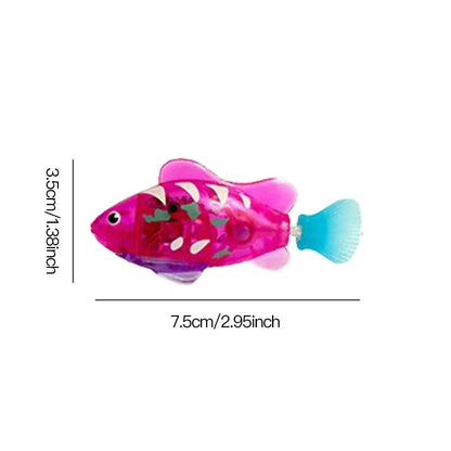 LED Interactive Swimming Robot Fish Toy