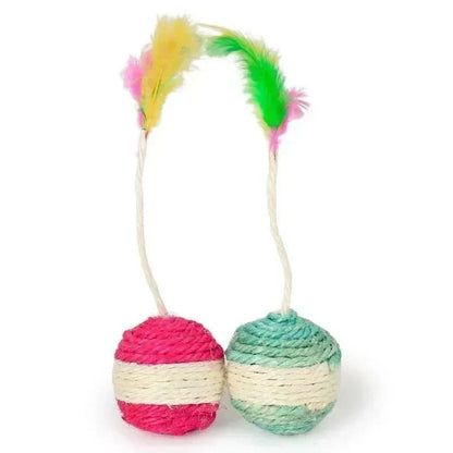 Interactive Sisal Scratching Ball Cat Toy