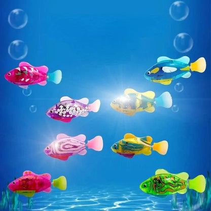 LED Interactive Swimming Robot Fish Toy