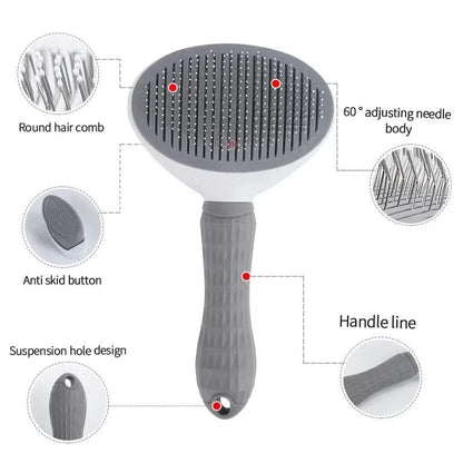 Stainless Steel Pet Hair Removal Brush