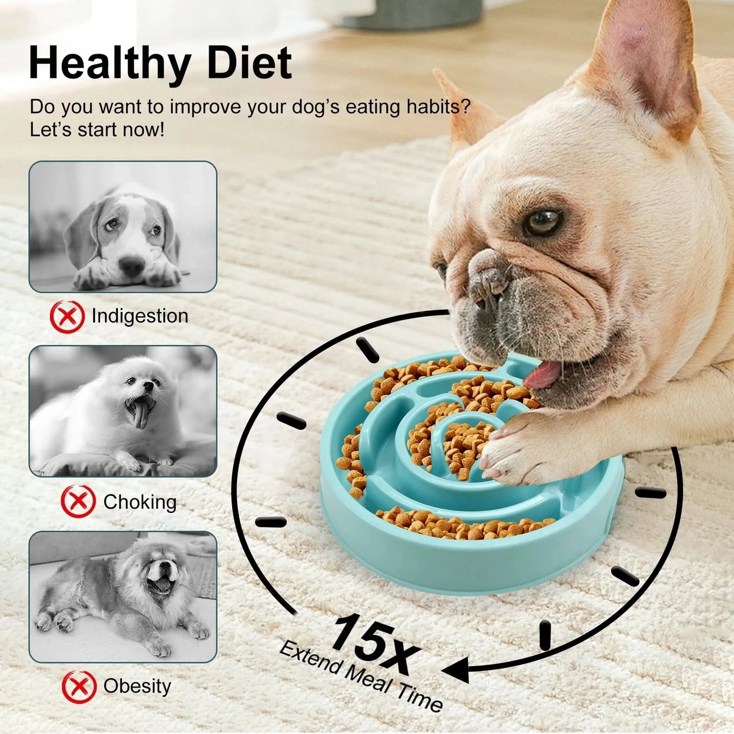 Pet Dog Slow Feeder