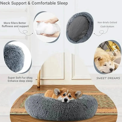 Round Pet Bed for Large Dog