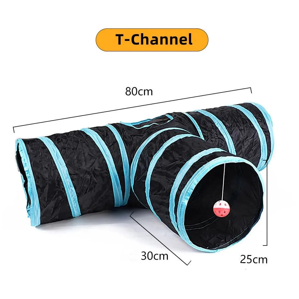 Foldable Cat Tunnel Toy