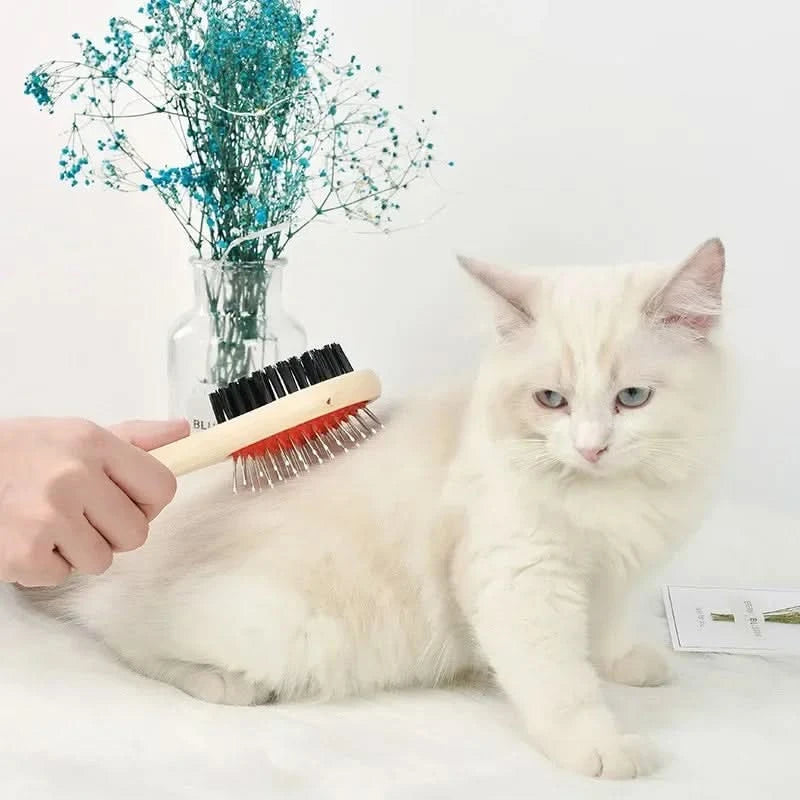 Double-Sided Pet Grooming Comb Brush