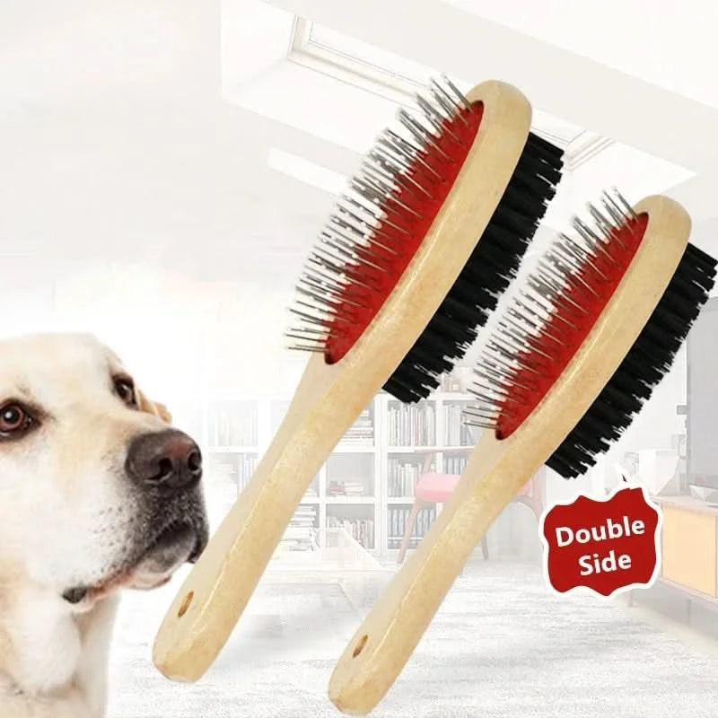 Double-Sided Pet Grooming Comb Brush