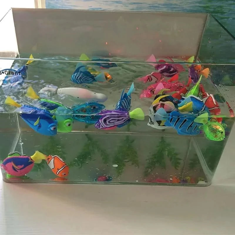 LED Interactive Swimming Robot Fish Toy