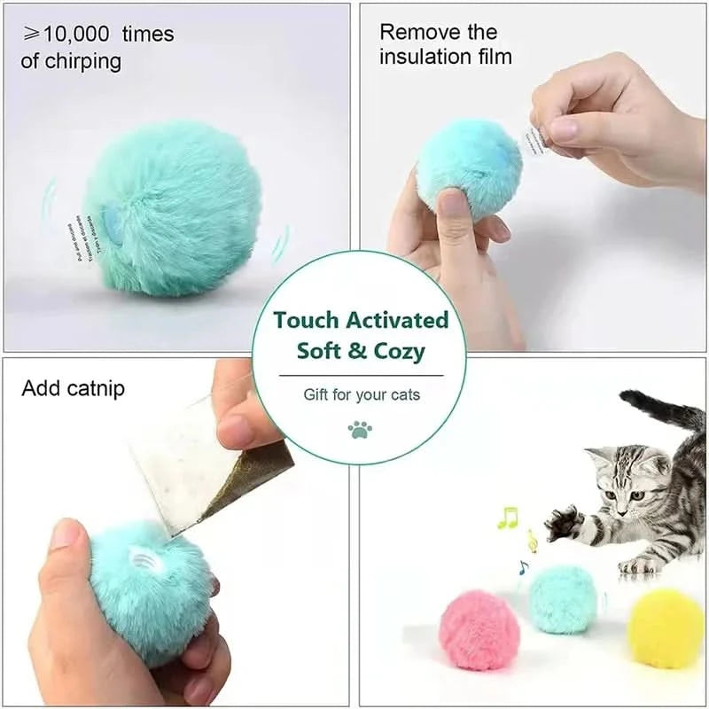 Plush Electric Catnip Training Toy